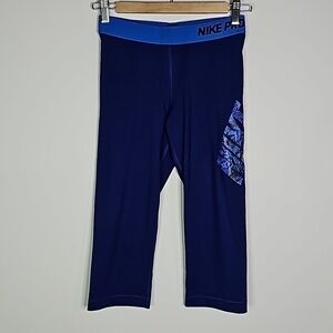 Nike pro medium blue athletic leggings